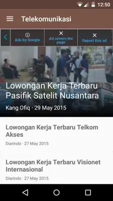 Lowongan Kerja android App screenshot 2